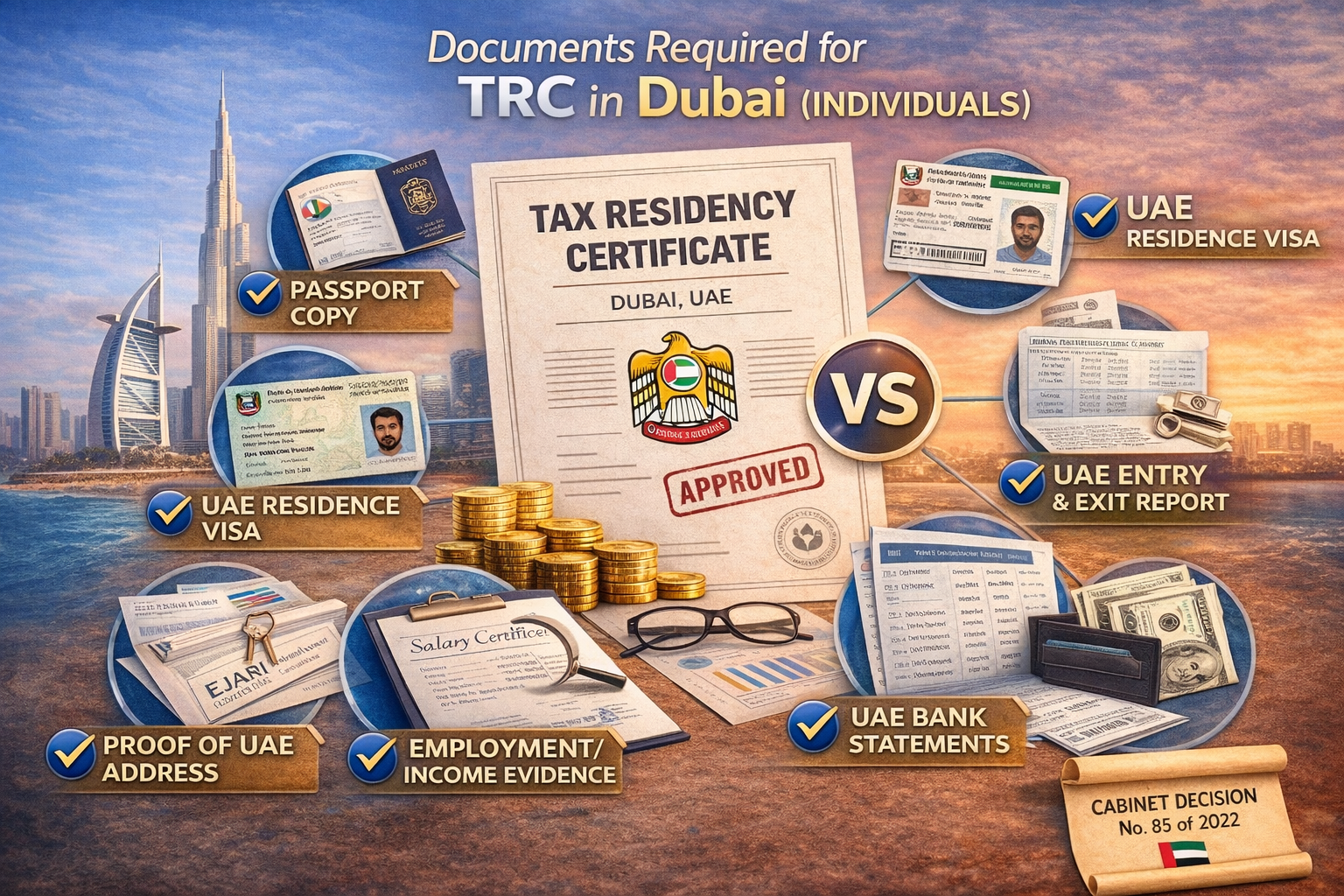 TRC requirements and documents UAE