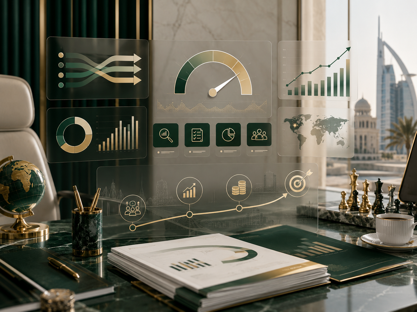 CFO support for cash flow profitability reporting and business decisions